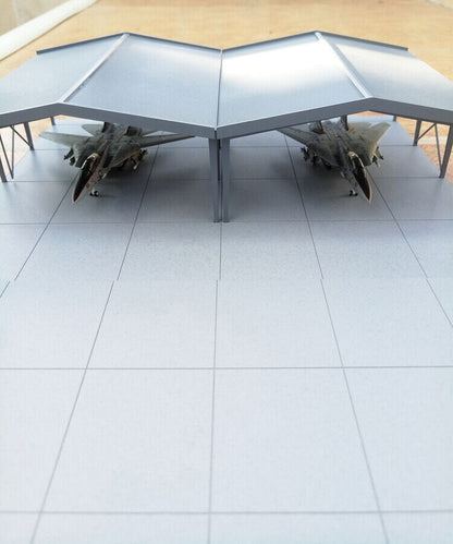 1/200 Airfield Accessories M-0201 Air Force Hangar Scene Model Airport(No Plane)