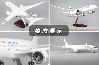 1:130 43CM CHINA EASTERN BOEING 787 Airplane Landing Gear Resin Aircraft Model