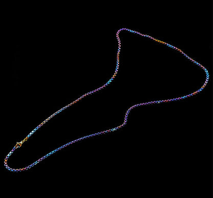 New Pure Titanium Alloy Necklace Chain Dog Tag Pendant Chain Necklace