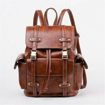 New Women‘s’ PU Leather Backpack Handbag Shoulder Messenger Rucksack Laptop Bag