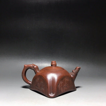 Chinese Yixing Zisha Clay Handmade Exquisite Teapot 品茗：梅兰竹菊 底款：王南林
