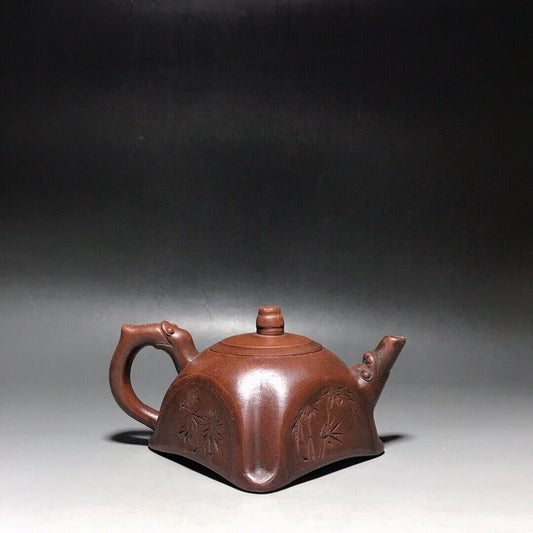 Chinese Yixing Zisha Clay Handmade Exquisite Teapot 品茗：梅兰竹菊 底款：王南林
