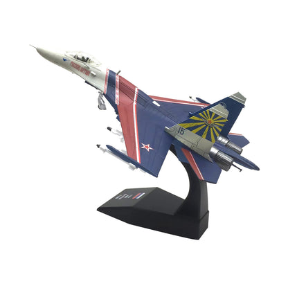 1: 100 Russian Su-27 Warrior Performance Aircraft Model Display Collection t