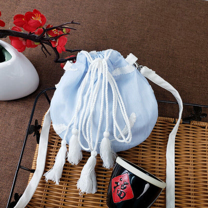Lovely Embroidered Chinese Hanfu Purse Tote Bag Wallet Handbag Change Purse