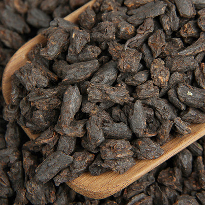500g Yunnan Pu-erh Tea Glutinous Rice Fragrant Bamboo Basket Ripe Puer Tea Bulk