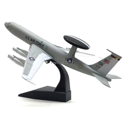 1/200 Boeing E-3 Sentry AWACS Airplane Model Diecast Military Aircraft Model