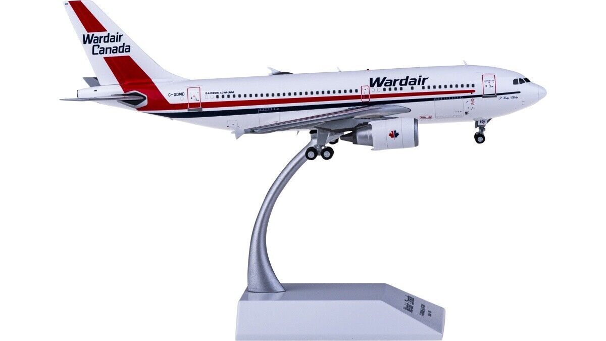 1:200 JC Wings Wardair Canada AIRBUS A310-300 Passenger Airplane Diecast Model
