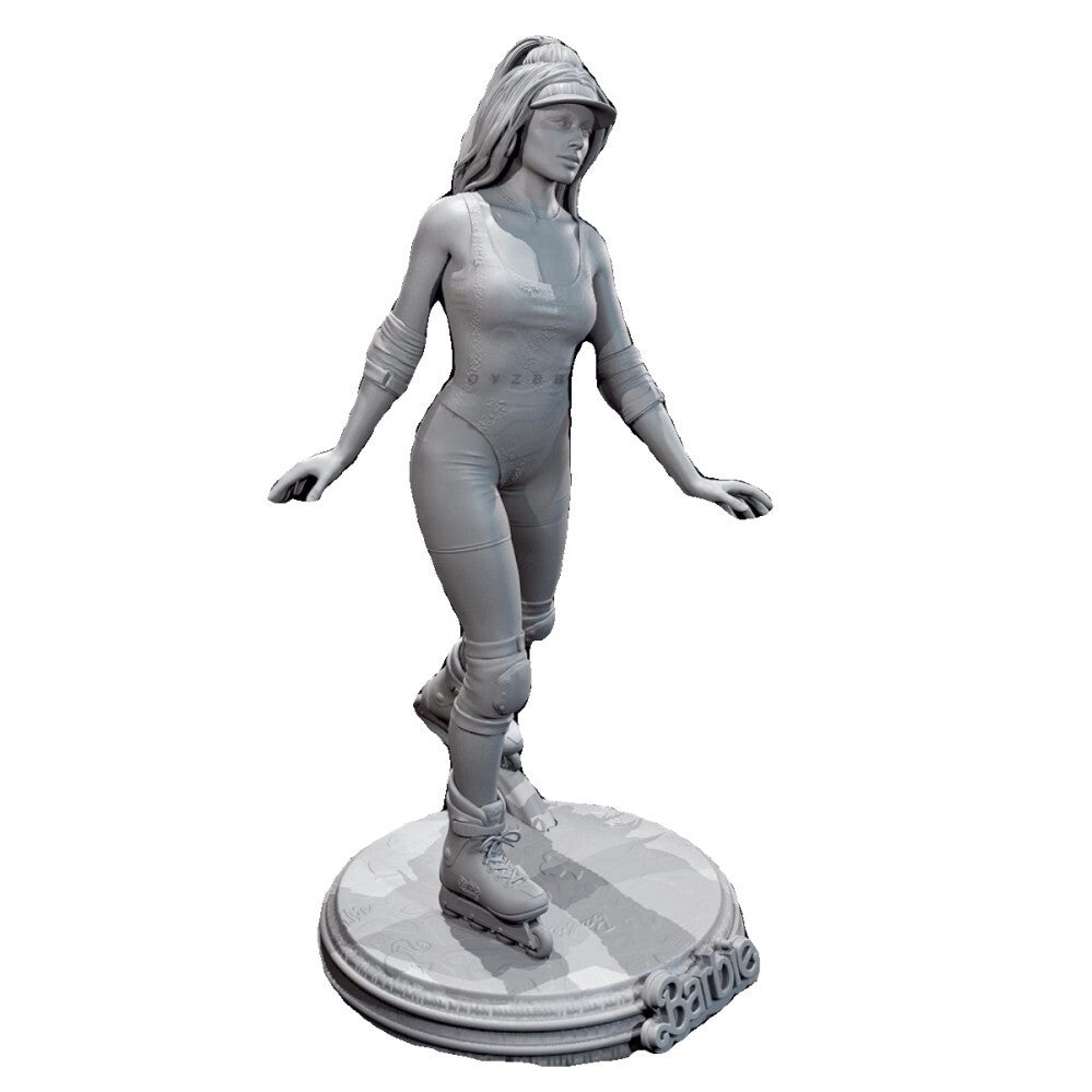1/24 resin figure model kit Pulley Girl 3D Printing Unassembled Unpainted
