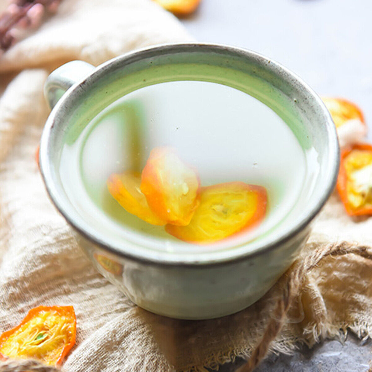 An Appetite Chinese Special Moistening Lung Health Kumquat Slices Tea Fruit Tea