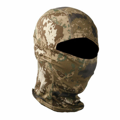 Tactical Camouflage Full Face Mask Hunting Cycling Sports Helmet Liner Military