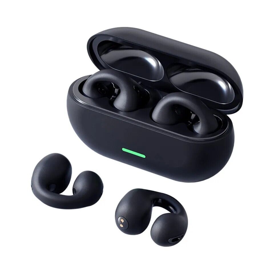 Ear Bone Conduction Earring Type Sports Clip Ear Wireless Bluetooth Earphones