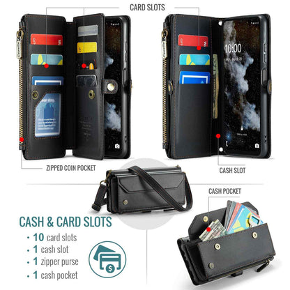 Crossbody for Samsung Galaxy A36 A56 Case Wallet 【RFID Blocking】with Card Holder