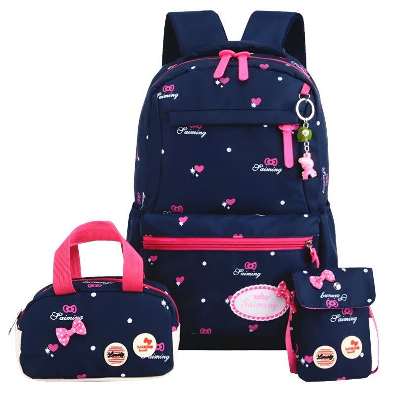 3Pcs Set School Bags Backpacks Kids Backpack Children Girls School bag