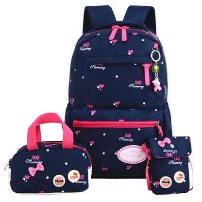 3Pcs Set School Bags Backpacks Kids Backpack Children Girls School bag