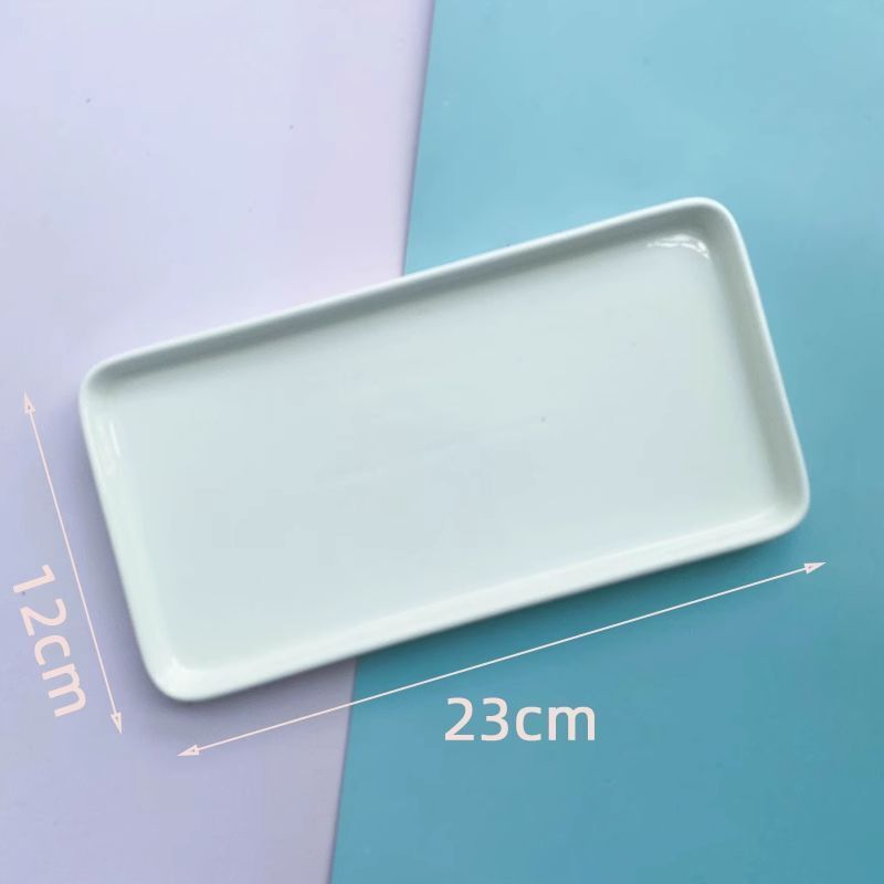 Watercolor Palette Ceramic Oil Painting White Porcelain Shell Color Mixing Plate
