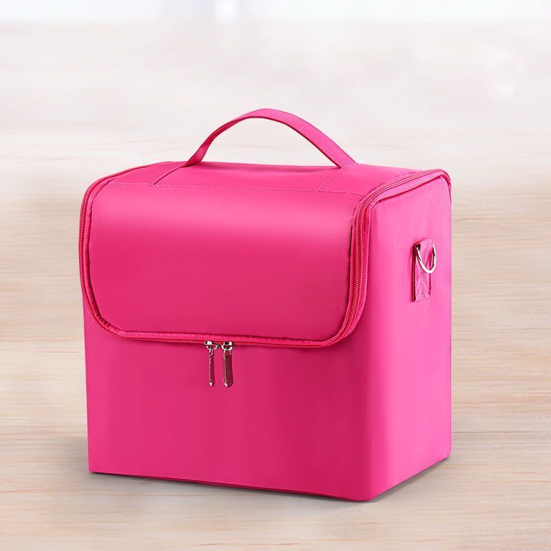 Large Make Up Bag Multi-layer Embroidery Cosmetics Storage Case Toiletry Bag 1PC