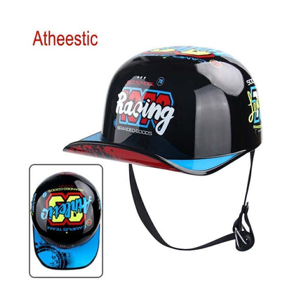 Open Face Helmet Motorcycle Jet Helmet Retro Motorbike Scooter Racing Helmet