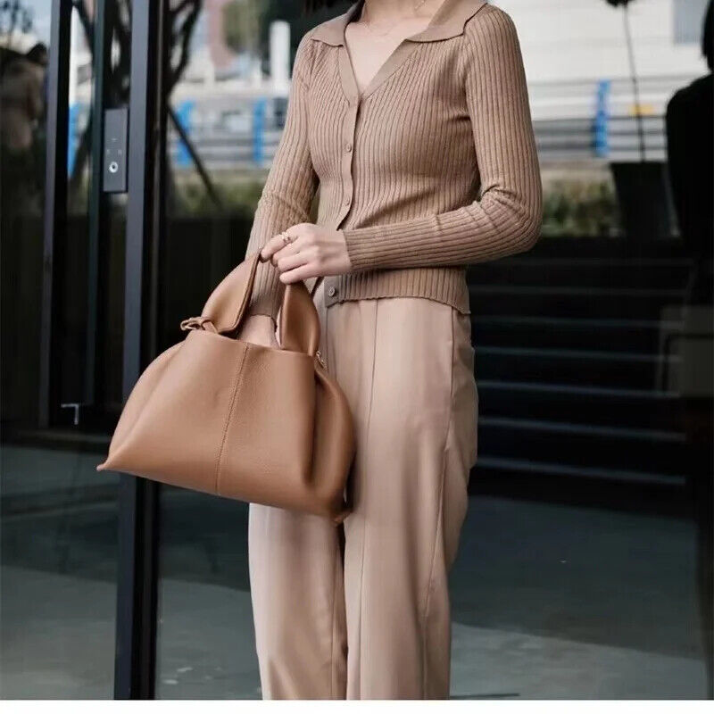 Shoulder Side Bag Women Winter Simple Solid Color Tote Bags Handbags