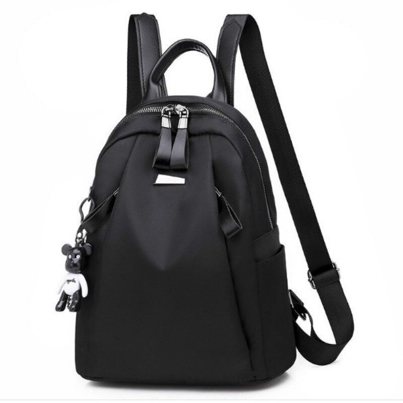 Backpack Shoulder Bag Oxford Traveling Student Book Purses Polyester 1 PC Khaki