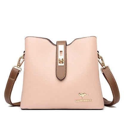 Large Shoulder Bag Synthetic Leather Messenger Bags Fashion Tote Luxury Handbag