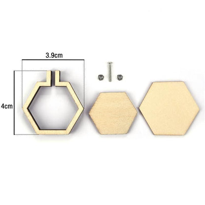 Mini Embroidery Hoop Wooden Ring DIY Cross Stitch Needle Frame Craft Sewing Tool