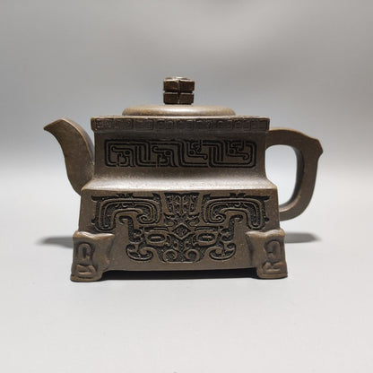 Vintage Chinese Yixing Purple Clay Teapot Zisha Ceremony Ceramic Large Teaware