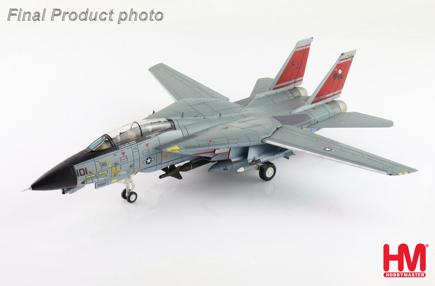 1:72 HM Grumman F-14D Tomcat VF-31 The Last Tomcat Cruise Fighter Diecast Model