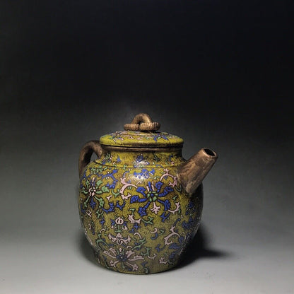 Chinese Yixing Zisha Clay Handmade Exquisite Teapot（双环玉泉）