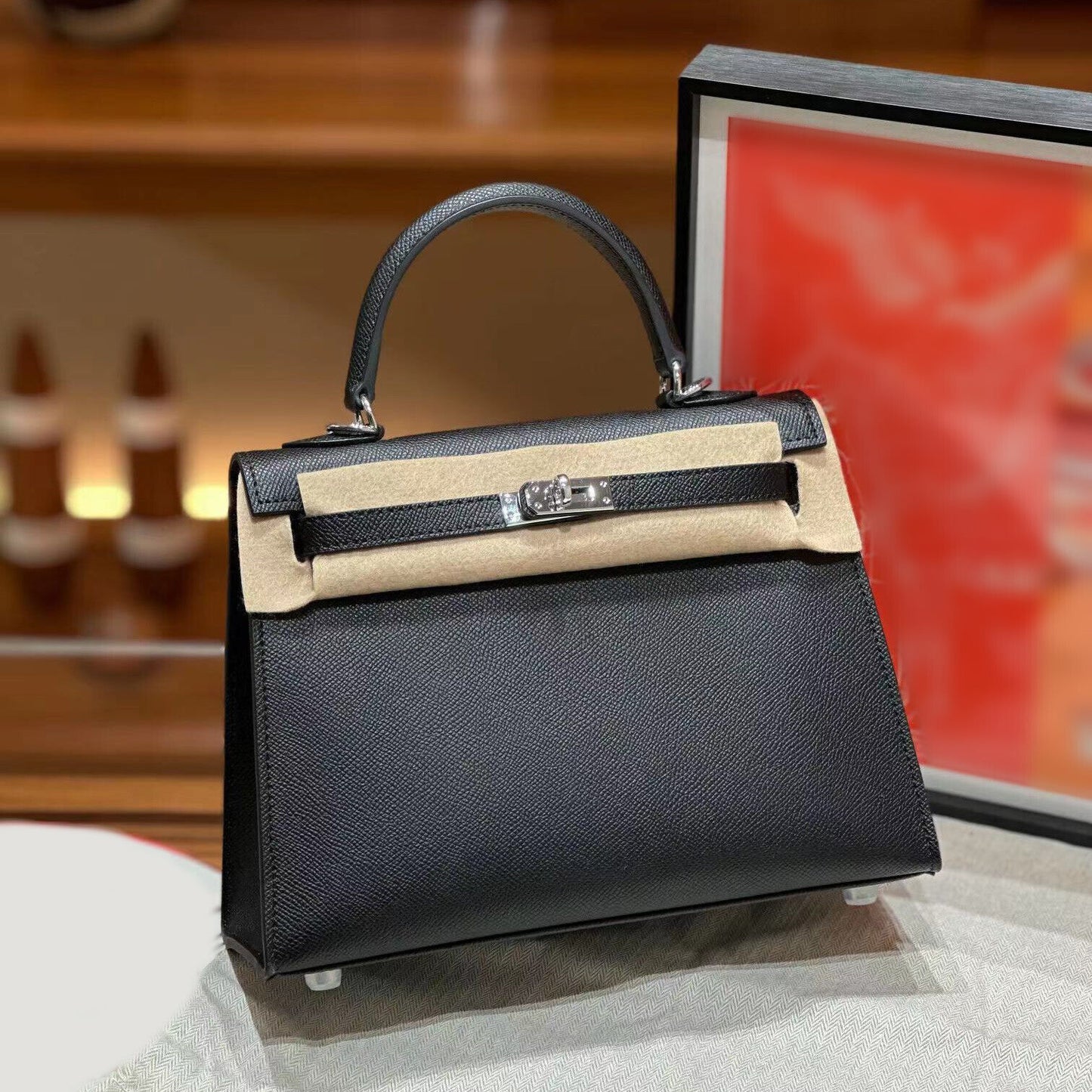 19/22/25/28 Real Leather Flap Handbag Tote Briefcase Fashion Purse Shoulder Bag