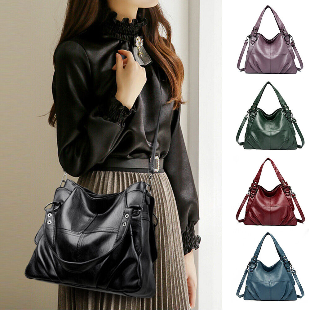 Women Soft Leather Handbags Tote Bag Large Shoulder Crossbody Handbag