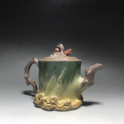 Chinese Yixing Zisha Clay Handmade Exquisite Teapot（卧虎藏龙 底款：王寅仙）