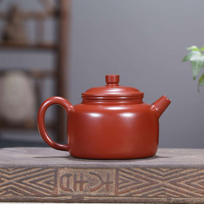 5" Collect Chinese Yixing Zisha Pottery Clovershrub Clay 270ML Mesh Teapot 德钟