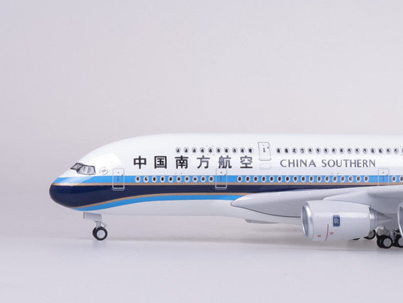 46CM 1:160 CHINA SOUTHERN AIRBUS A380 Airplane Landing Gear Resin Aircraft Model