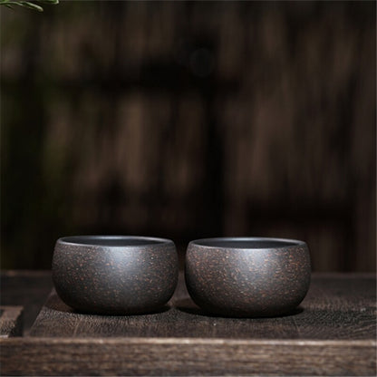 2pcs/lot Handmade Tea Cup Chinese Kungfu Tea Cup Real Yixing Zisha Purple Clay