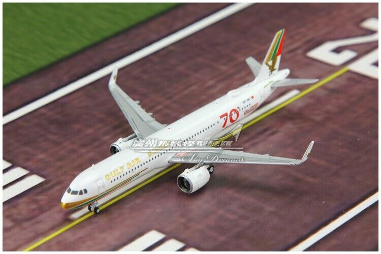 1:400 JC Wings GULF AIR AIRBUS A321neo Passenger Airplane Diecast Aircraft Model