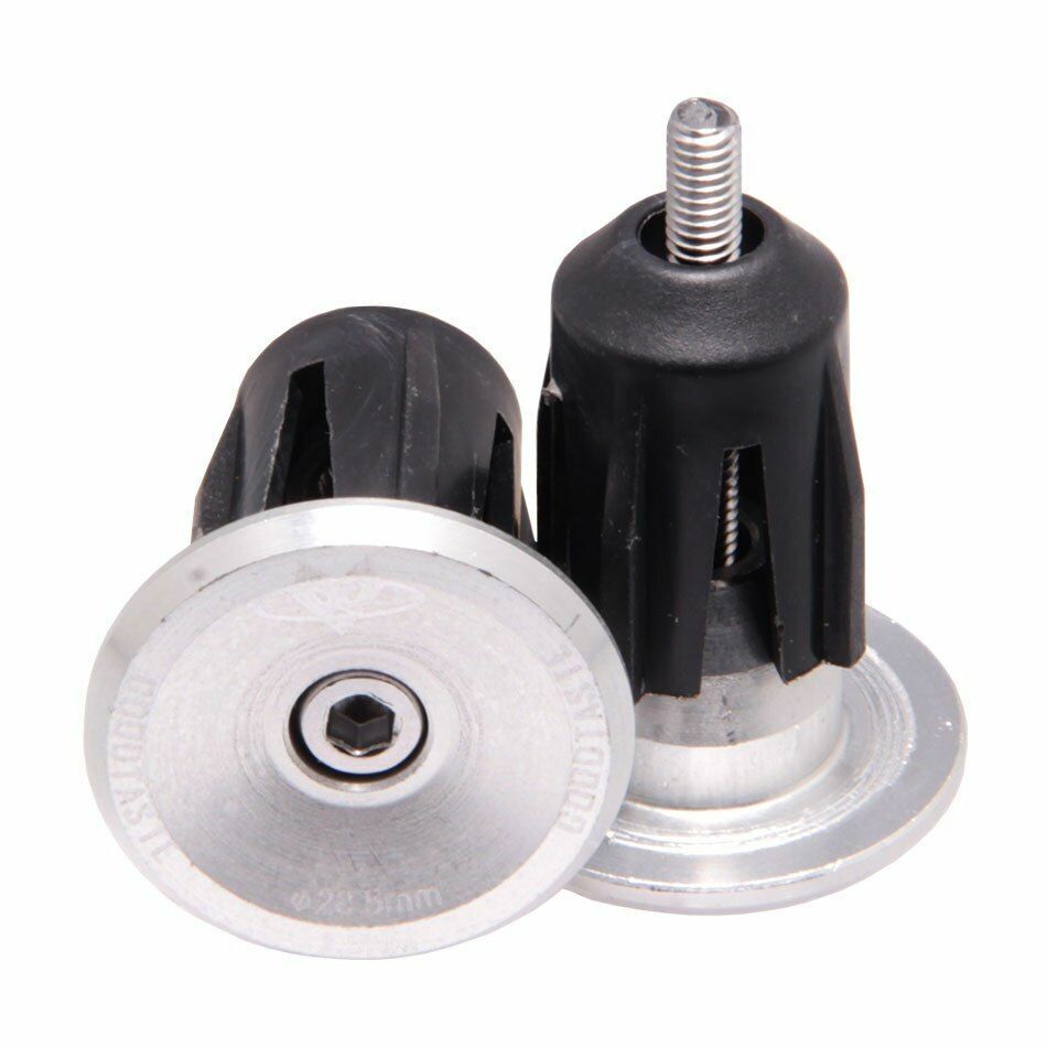 Handlebar Cap Road Mountain Bike Bicycle End Plugs Inflated Aluminum Alloy Lock
