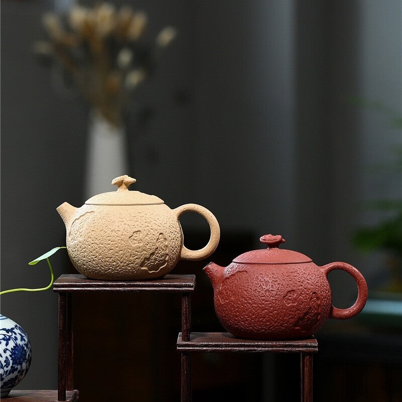 Handmade Tea Pot Marked 9 Infuser Holes Real Yixing Zisha Purple Duan Clay 320ml