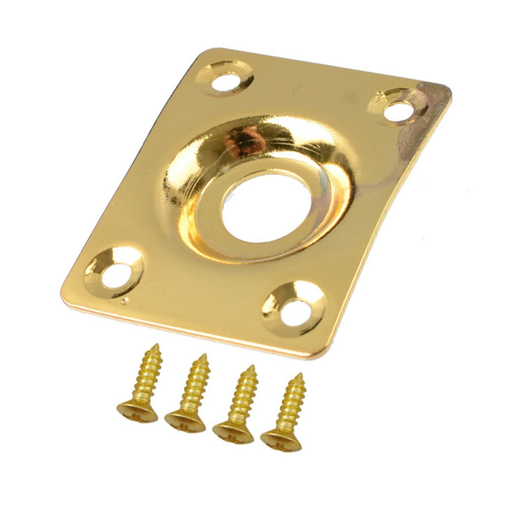 Guitar Output Metal Jack Plate Square With Screws For Electric Bass Guitar s