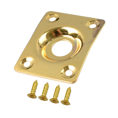Guitar Output Metal Jack Plate Square With Screws For Electric Bass Guitar s