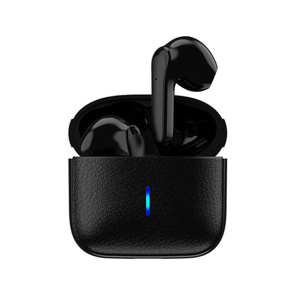Leather Design TWS Wireless Earbuds Bluetooth 5.1 Waterproof Headset Headphones