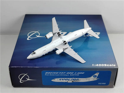 Panda Model for Pan AM Airways for Boeing B737-400 N407KW 1:400 Aircraft Model