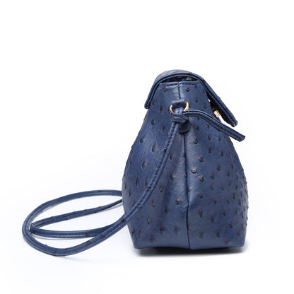 Elegant Handbag Ostrich Pattern Handbag Synthetic Leather Cloud Bag 27*11*17 CM