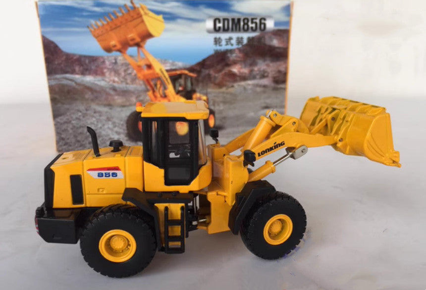 12CM LONKING CDM856 Wheel Loader Construction Machine Equipment Diecast Model
