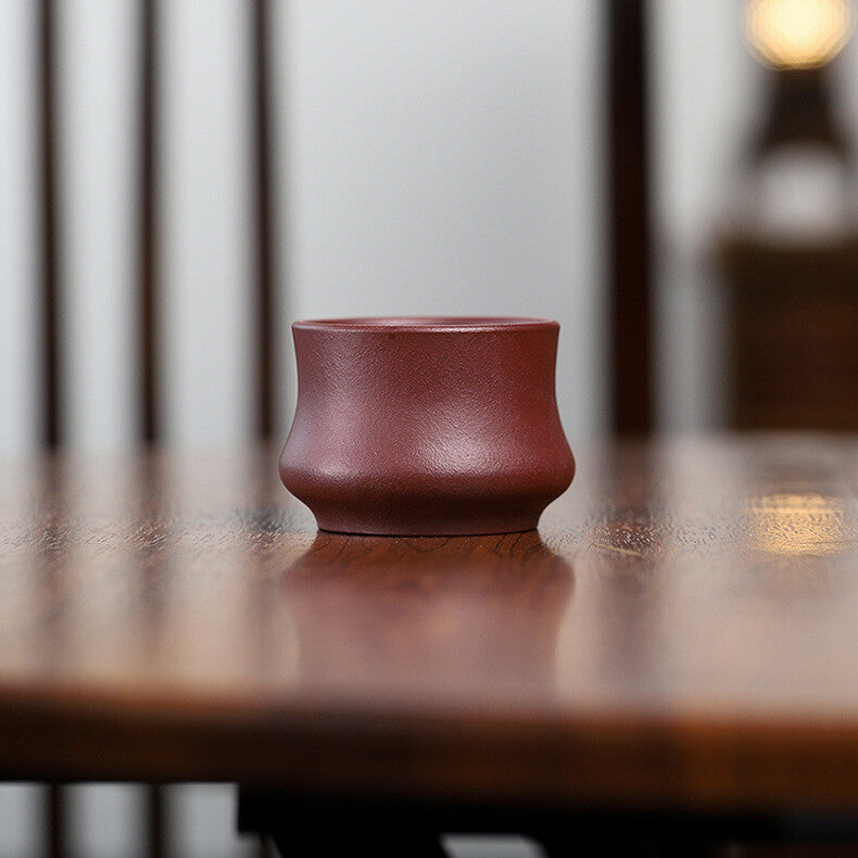 4pcs/lot True Yixing Zisha Tea Cup Purple Grit Health Care Master Cup Carved New