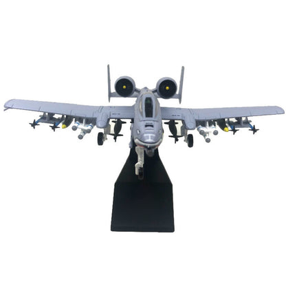 16.5cm 1/100 A-10 Attack Aircraft Thunderbolt II Fighter Alloy Plane Model b