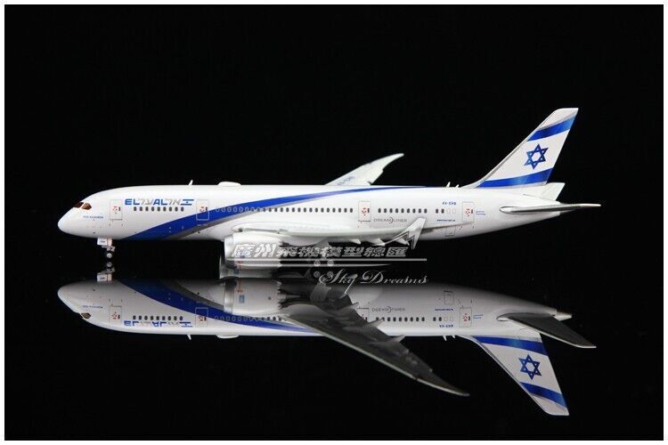1:400 JC Wings El Al BOEING 787-8 Passenger Airplane Flap Down Diecast Model