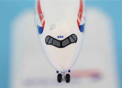 1:200 37CM RISESOON BRITISH AIRWAYS AIRBUS A350-1000 Airplane ABS Plastic Model