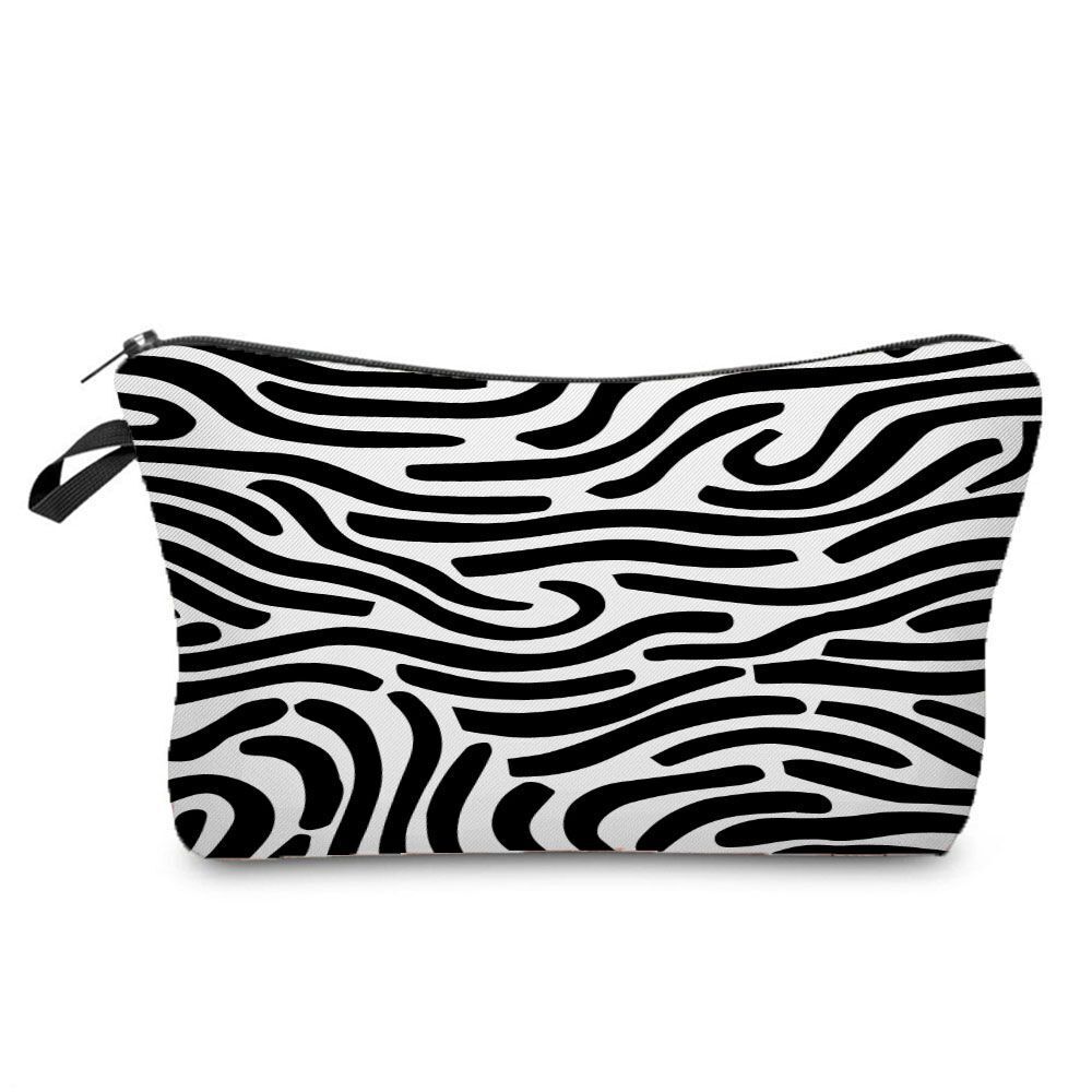 Leopard Printed Cosmetics Organizer Bag Storage Waterproof Makeup Purse Travel