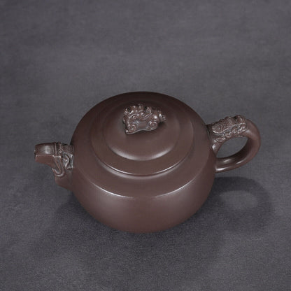 Chinese Yixing Zisha Clay Handmade Exquisite Teapot （龙腾盛世 底款：汪寅仙）