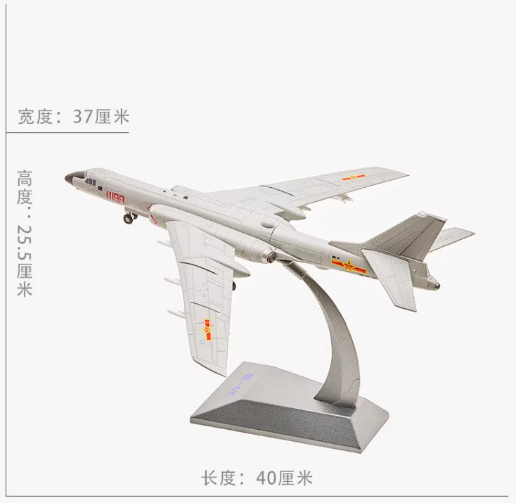 1:86 40CM H-6K Strategic Bomber Fighter Airplane Diecast Military Aircraft Model
